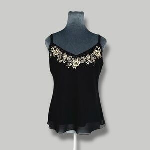 Vintage Y2K beaded embroidered chiffon fairy grunge cami top 10